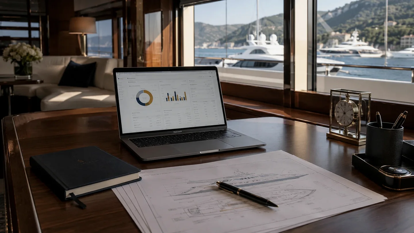 Dashboard per il budget annuale della barca